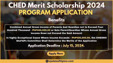 ched merit scholarship 2024 results